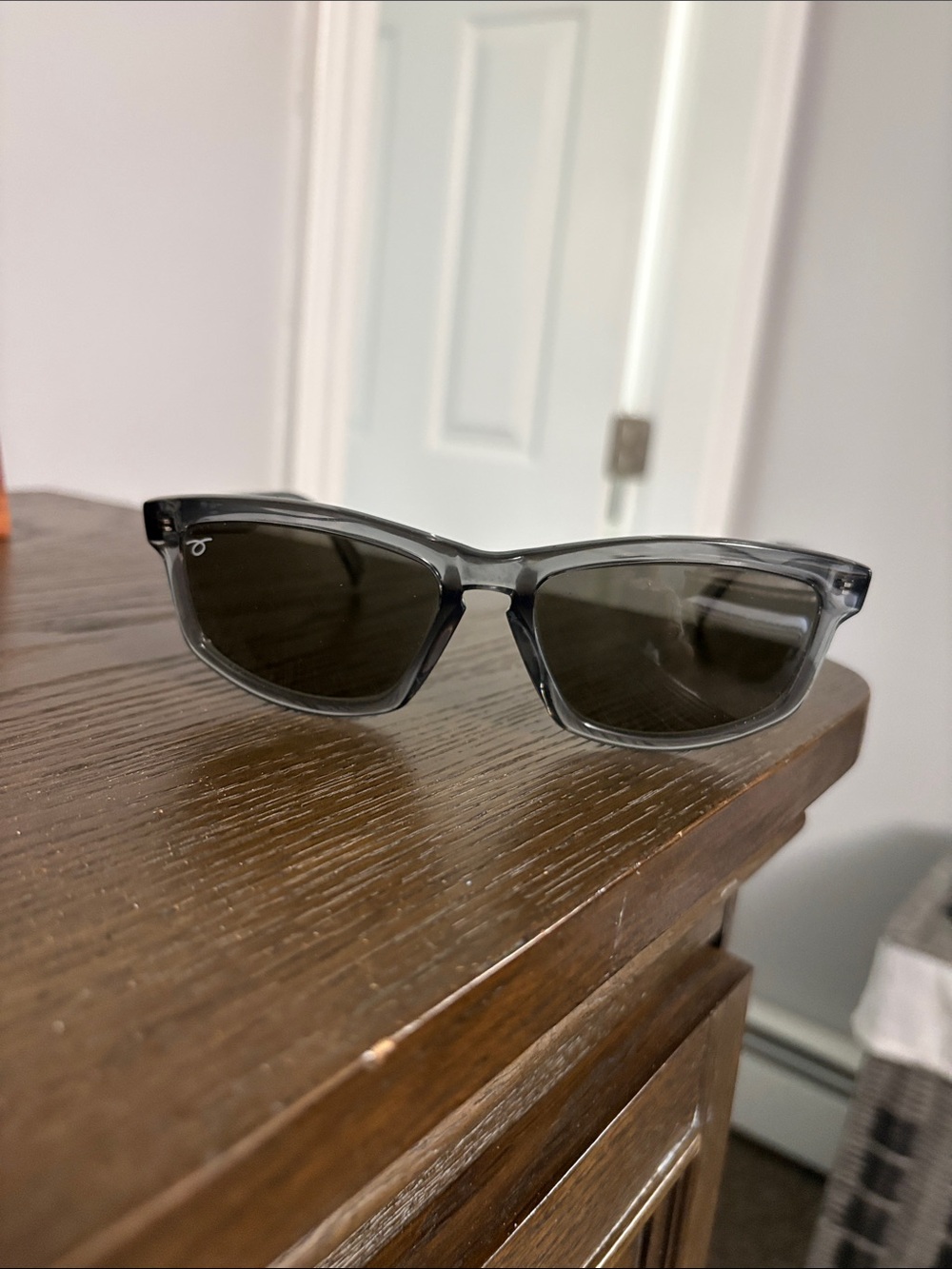 Menlo Black Transparent Frame Sunglasses